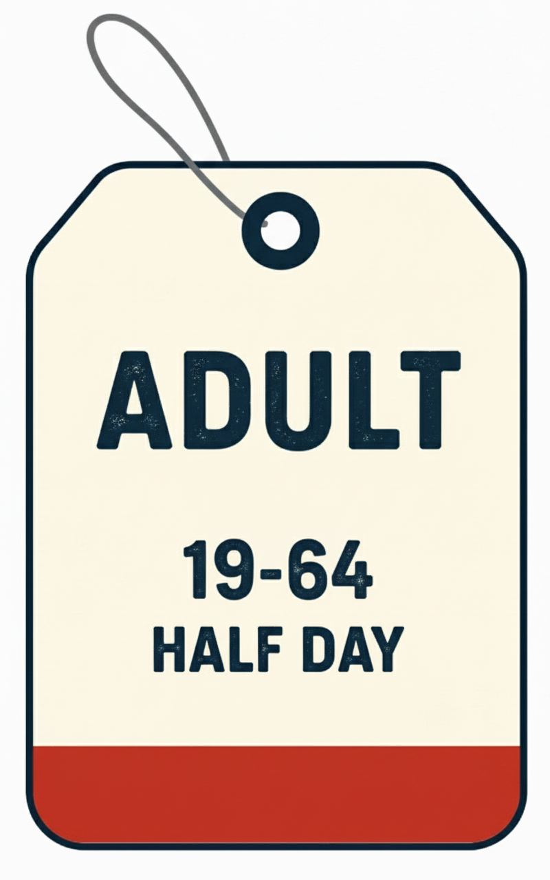 Adult Half-Day Ticket
