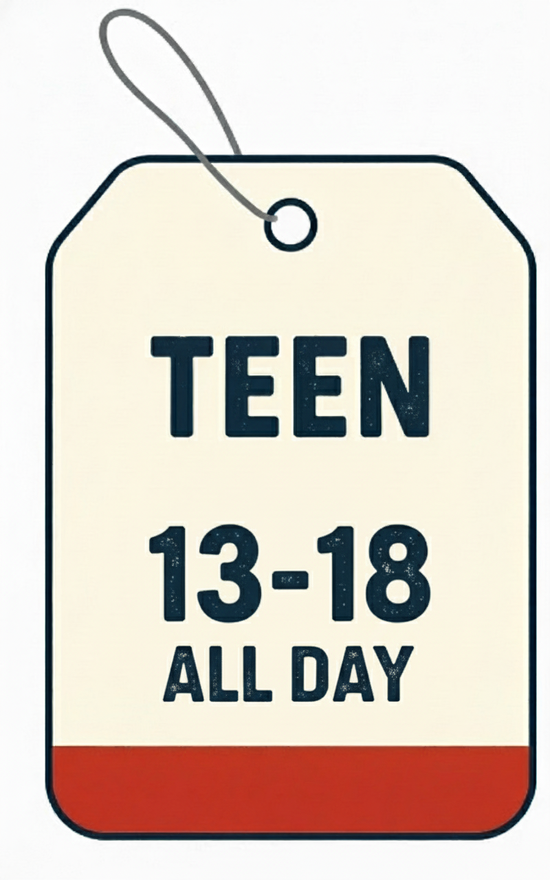 Teen All-Day Ticket