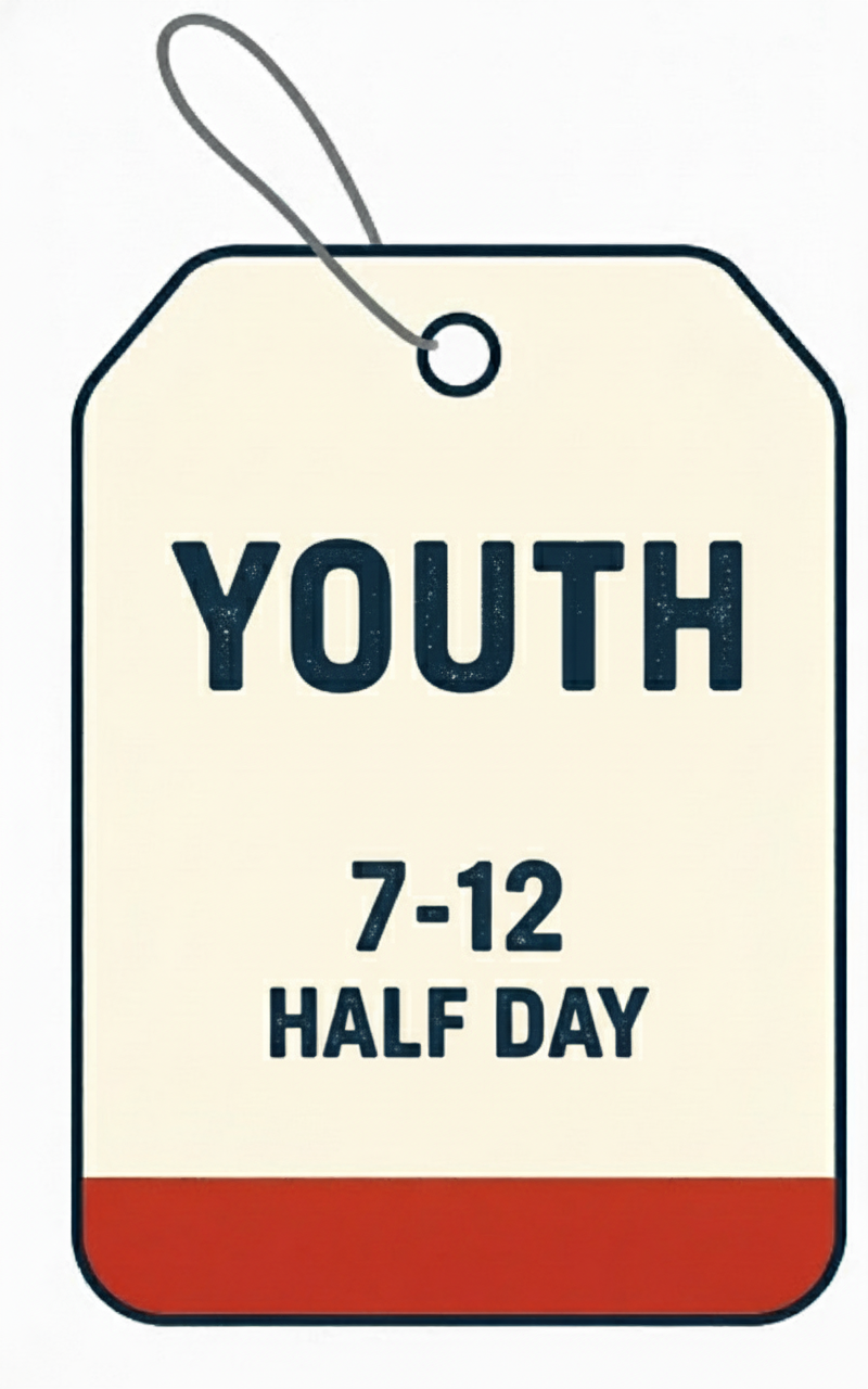 Youth Half-Day Ticket